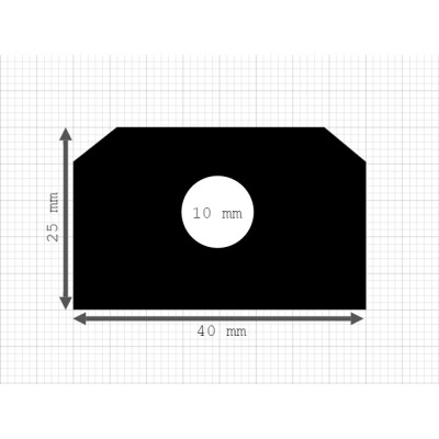 Luikenpakking | EPDM | 40 x 25 mm